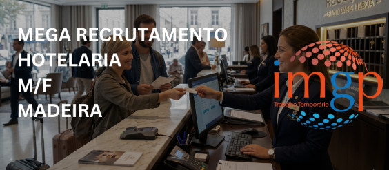 MEGA RECRUTAMENTO - Hotelaria (M/F) &mdash; Ilha da Madeira